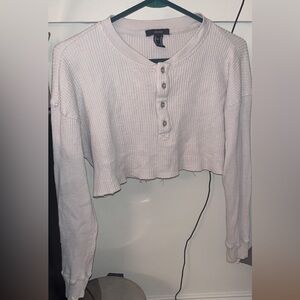 White forever 21 crop top